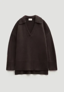 Carys Merino Collared Relaxed Jumper