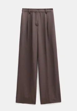 Carys Piping Detail Wide Leg Trousers
