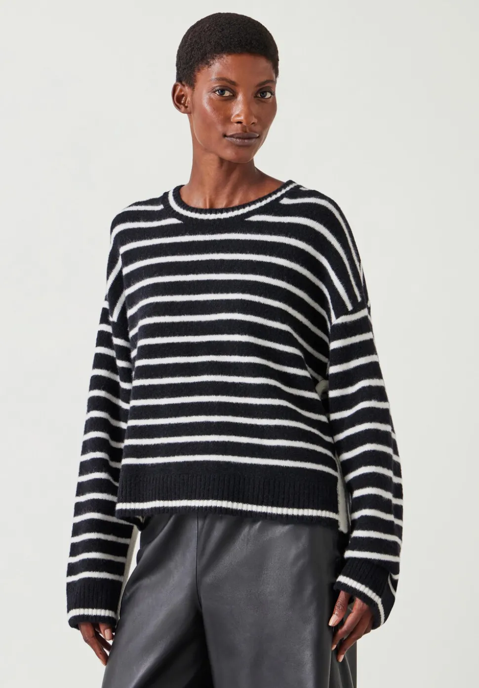 Casey Striped Wool Blend Jumper