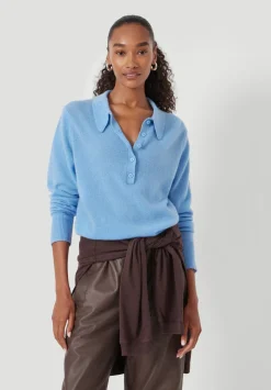Cashmere Long Sleeve Polo Jumper