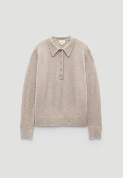 Cashmere Long Sleeve Polo Jumper