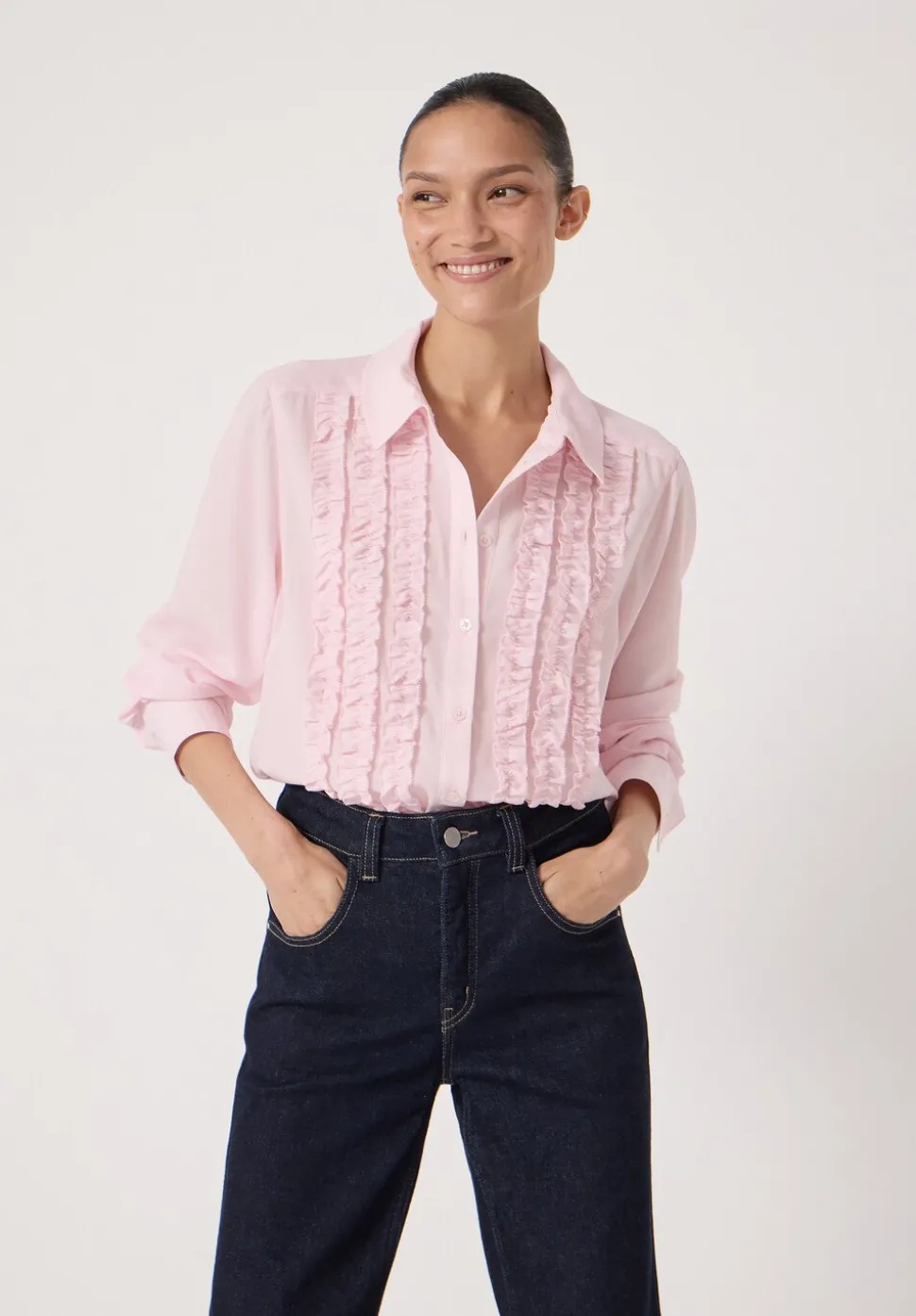 Chiffon Ruffle Blouse