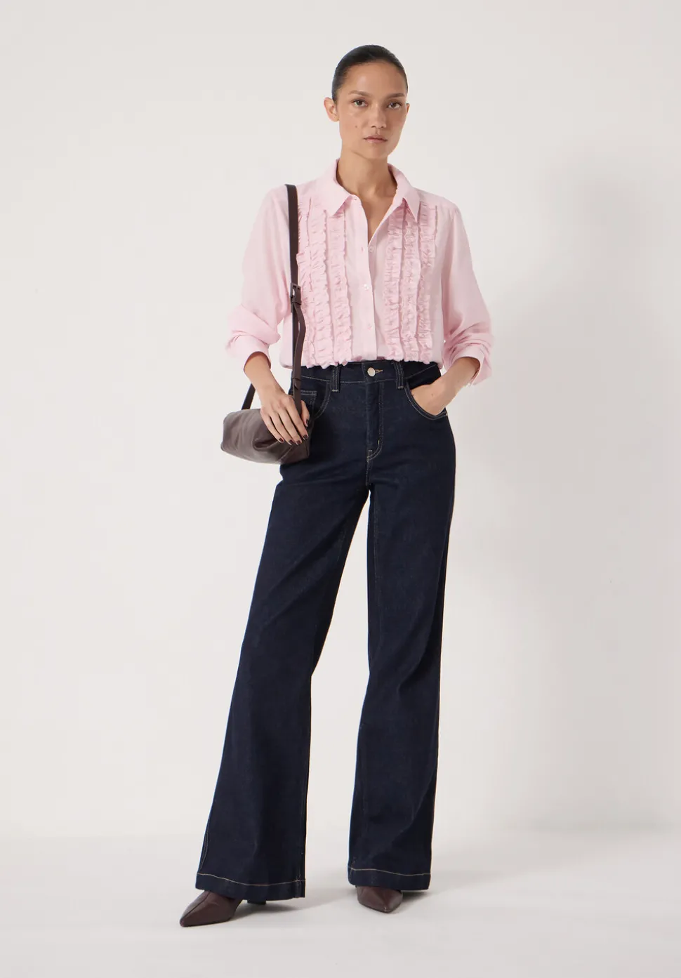 Chiffon Ruffle Blouse