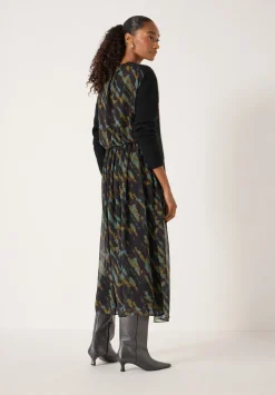 Clara Knit Woven Dress