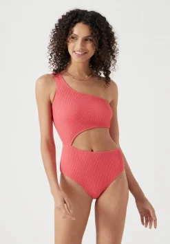Clare Cut-Out Crinkle swimsuit