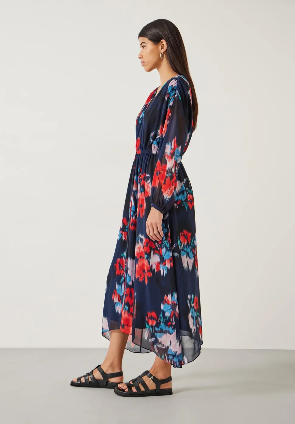 Clarette Chiffon Maxi Dress