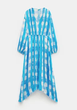 Clarette Watercolour Check Maxi Dress