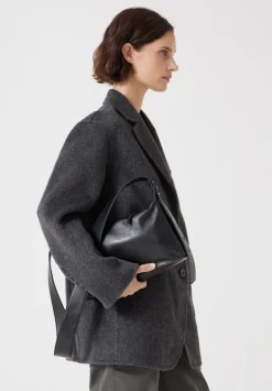 Cleo Minimal Leather Crossbody Bag