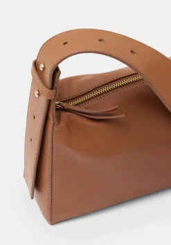 Cleo Minimal Leather Crossbody Bag