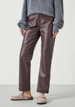 Colette Leather Straight Leg Trouser