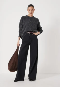 Colour Block Wool Blend Crew Jumper