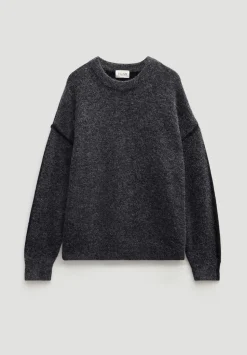 Colour Block Wool Blend Crew Jumper