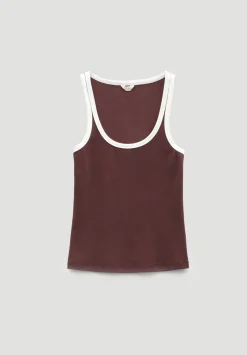Contrast Trim Vest