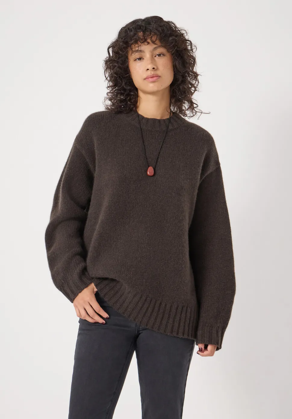 Cora Longline Chunky Cashmere Jumper