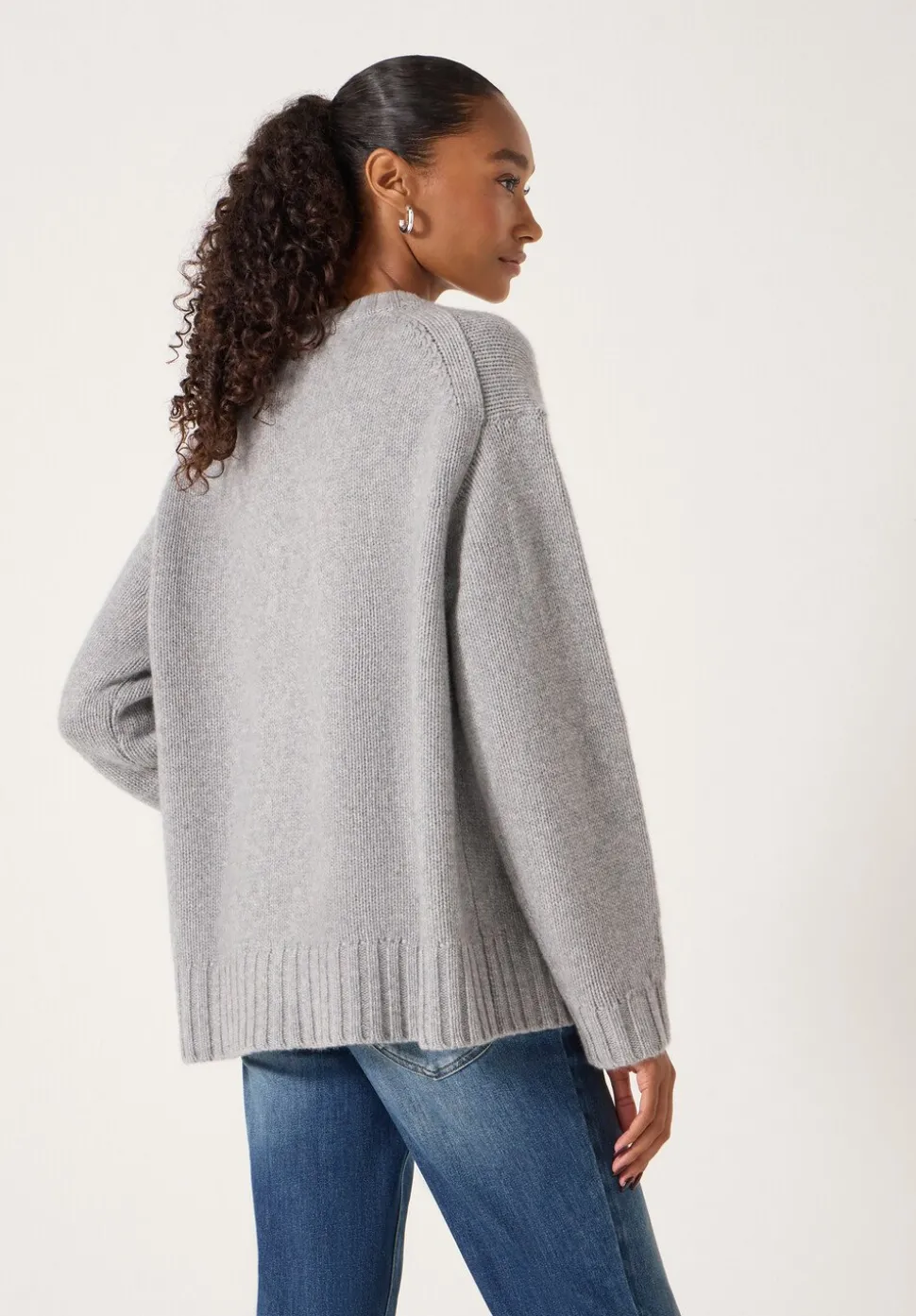 Cora Longline Chunky Cashmere Jumper