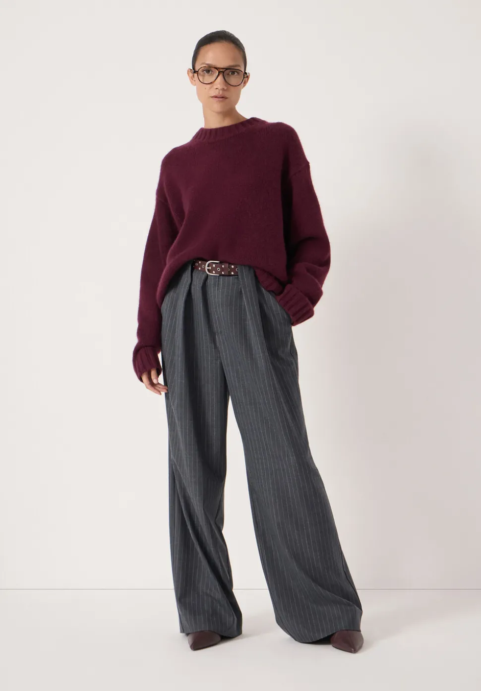 Cora Relaxed Chunky Cashmere Crew Jumper