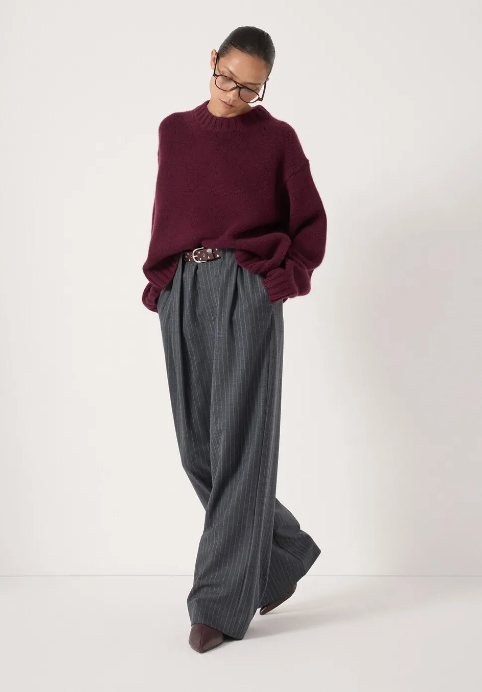 Cora Relaxed Chunky Cashmere Crew Jumper