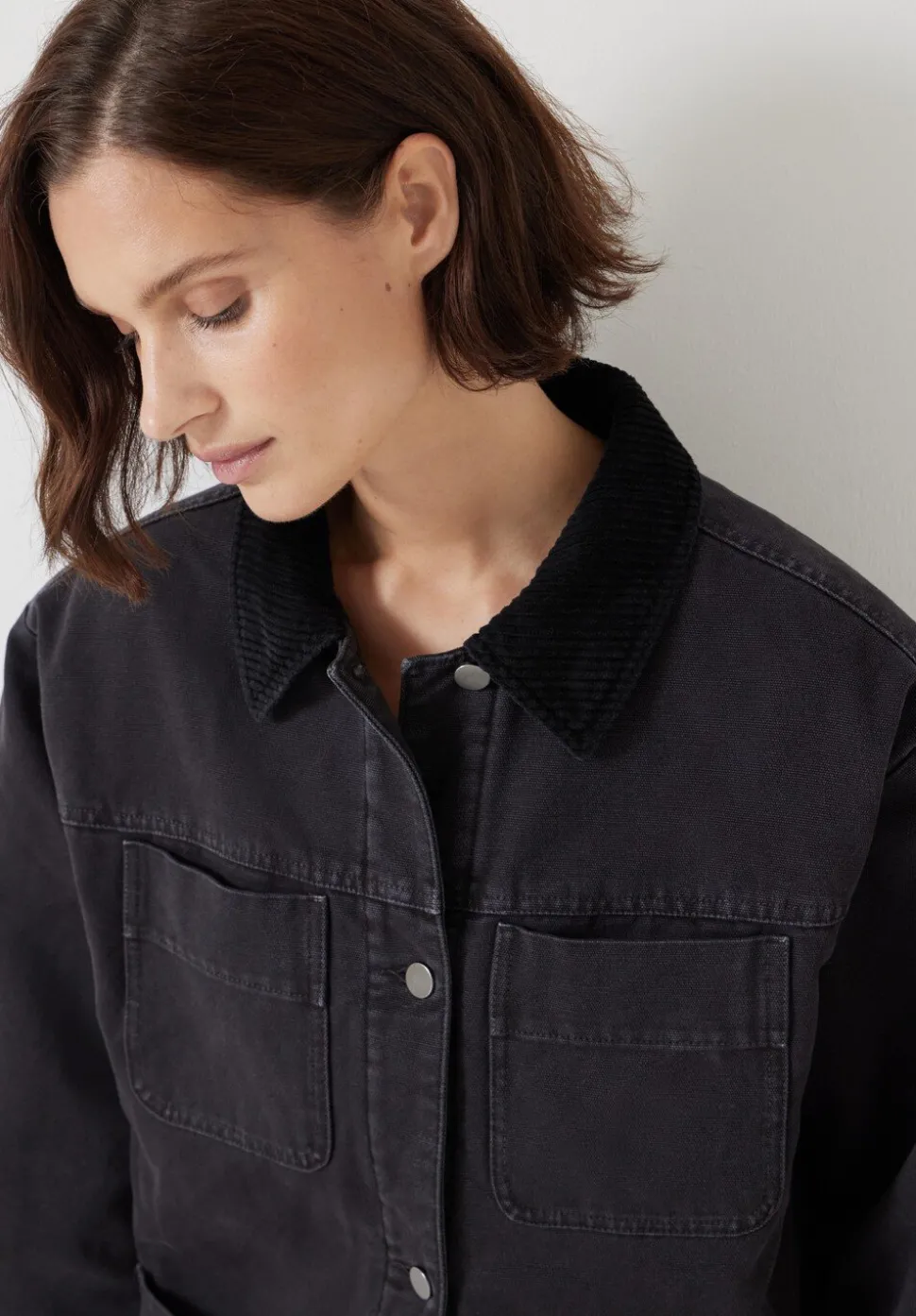 Cord Collar Barn Jacket