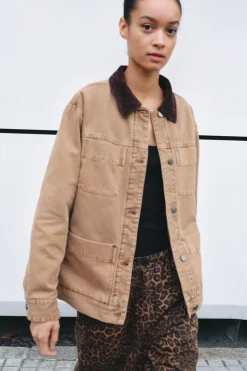 Cord Collar Barn Jacket
