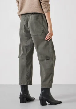 Cordi Barrel Leg Cotton Trousers