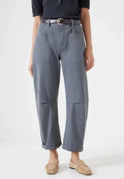 Cordi Barrel Leg Cotton Trousers