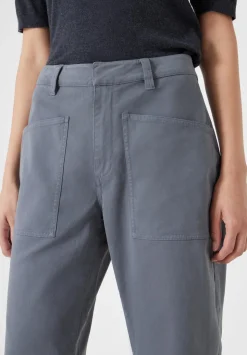 Cordi Barrel Leg Cotton Trousers
