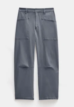 Cordi Barrel Leg Cotton Trousers