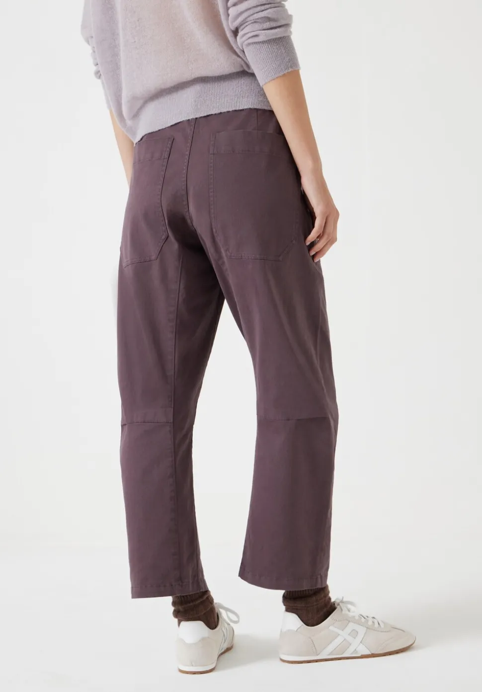 Cordi Barrel Leg Cotton Trousers