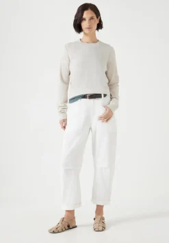 Cordi Barrel Leg Cotton Trousers