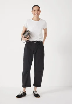 Cordi Barrel Leg Cotton Trousers