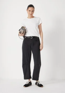 Cordi Barrel Leg Cotton Trousers