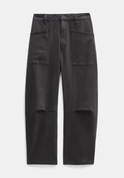 Cordi Barrel Leg Cotton Trousers