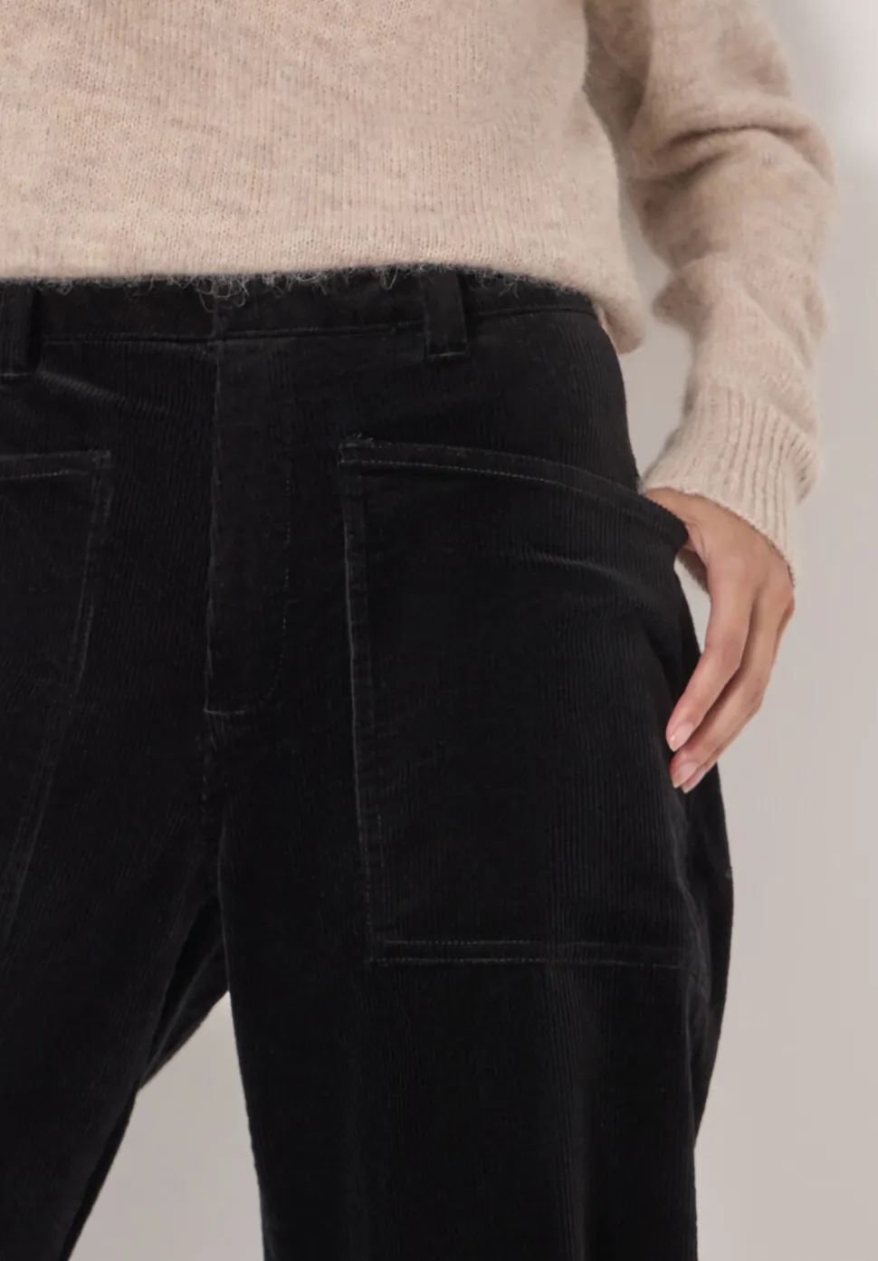 Corduroy Cordi Barrel Leg Trousers