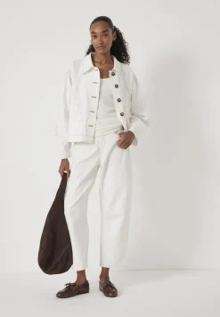Cotton Barrel Sleeve Swing Jacket