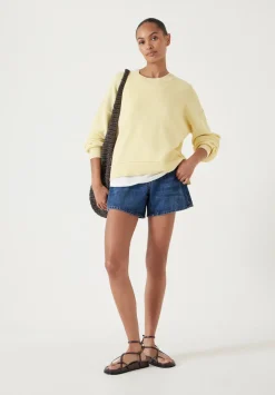 Cotton Boxy Rib Jumper