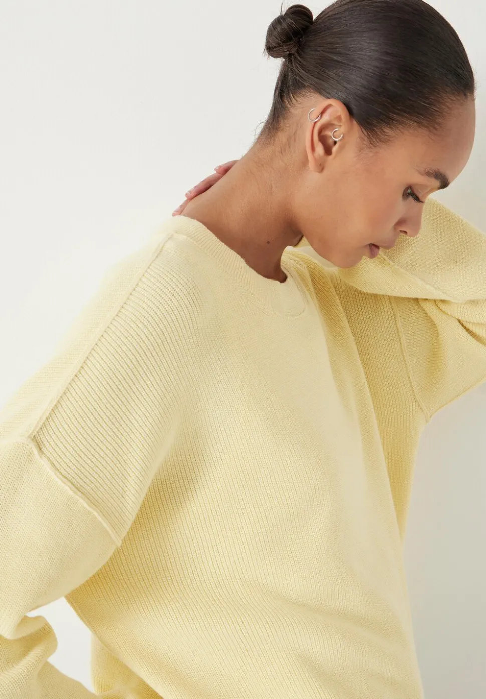 Cotton Boxy Rib Jumper