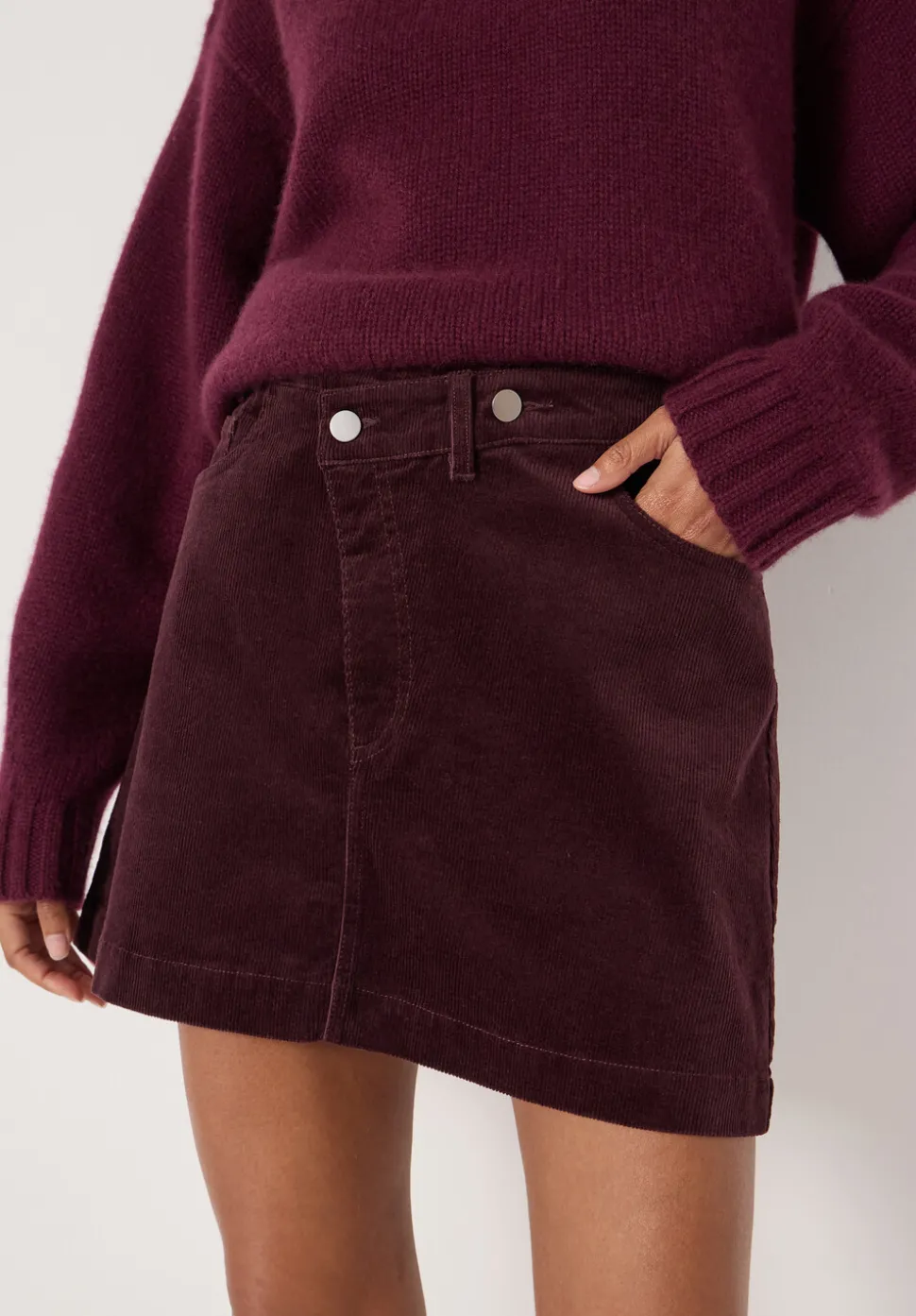Cotton Cord Mini Skirt