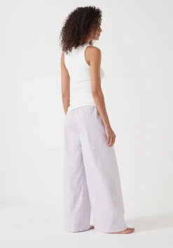 Cotton Poplin Stripe Vest Pyjamas Set