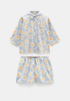 Cotton Sateen Short Pyjamas Set