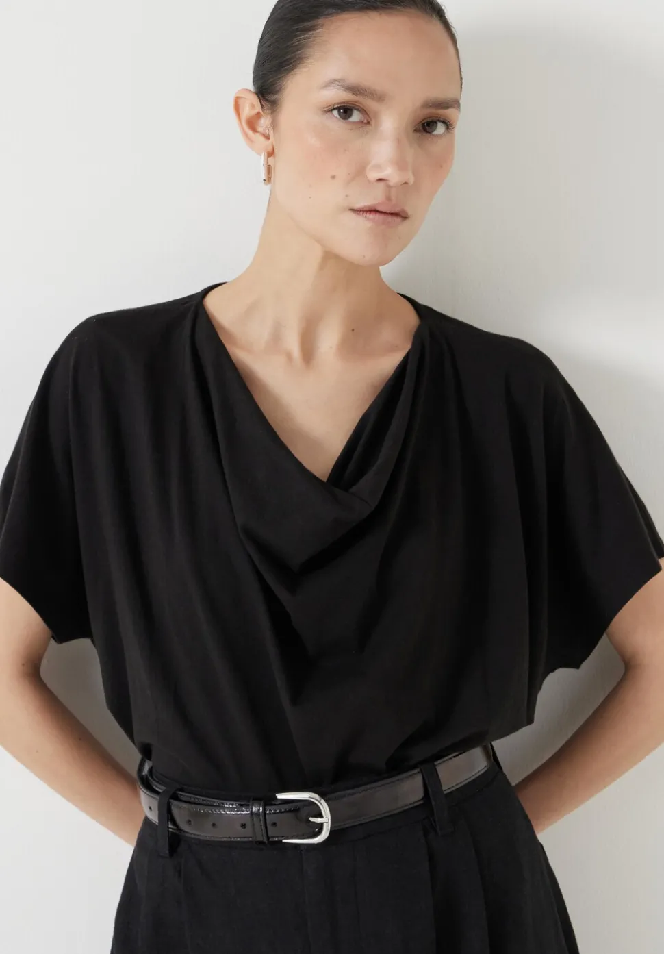 Cowl Neck T-Shirt