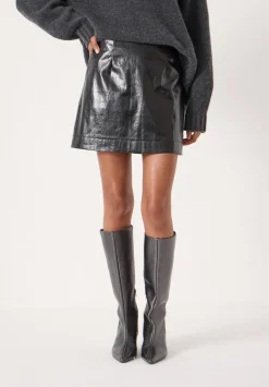 Crackle Patent Mini Skirt