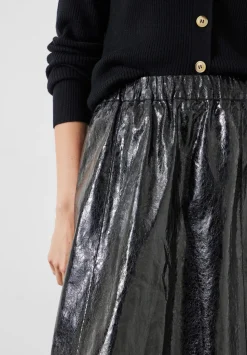 Crackled Patent Skirt