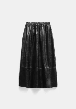 Crackled Patent Skirt