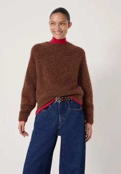 Crew Neck Alpaca Wool Jumper