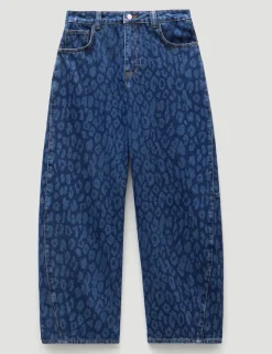 Cropped Bree Horseshoe Barrel Leg Jeans