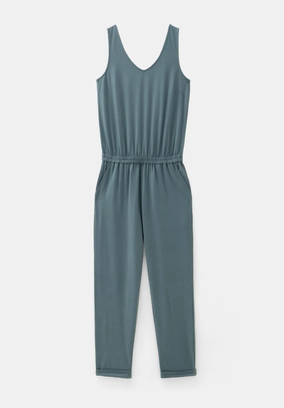 Cropped Jersey Jumpsuit