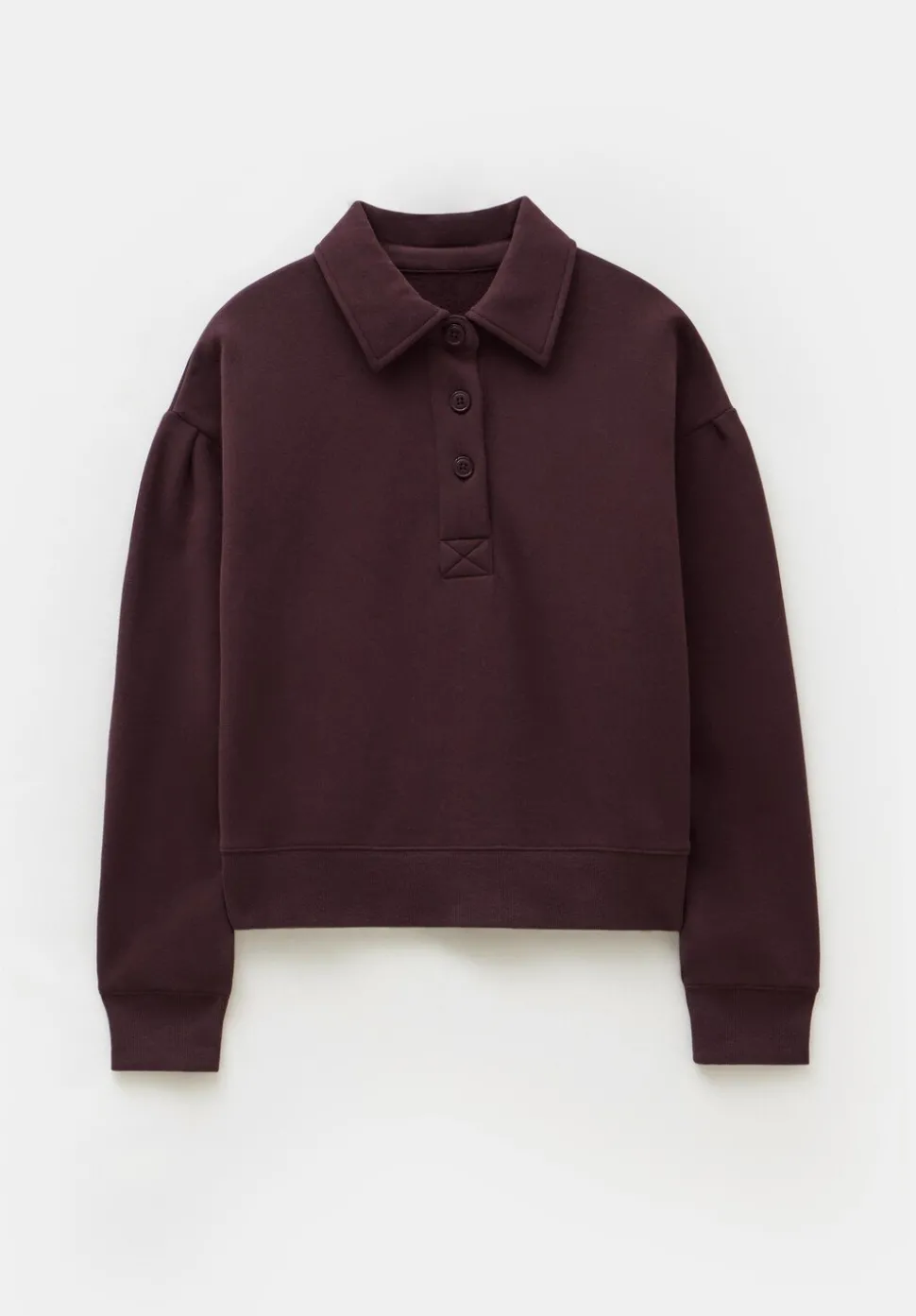 Cropped Polo Sweatshirt
