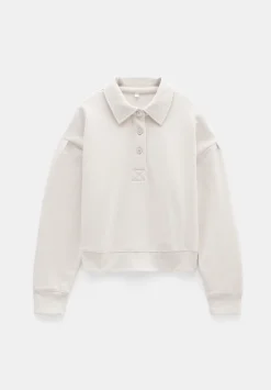 Cropped Polo Sweatshirt