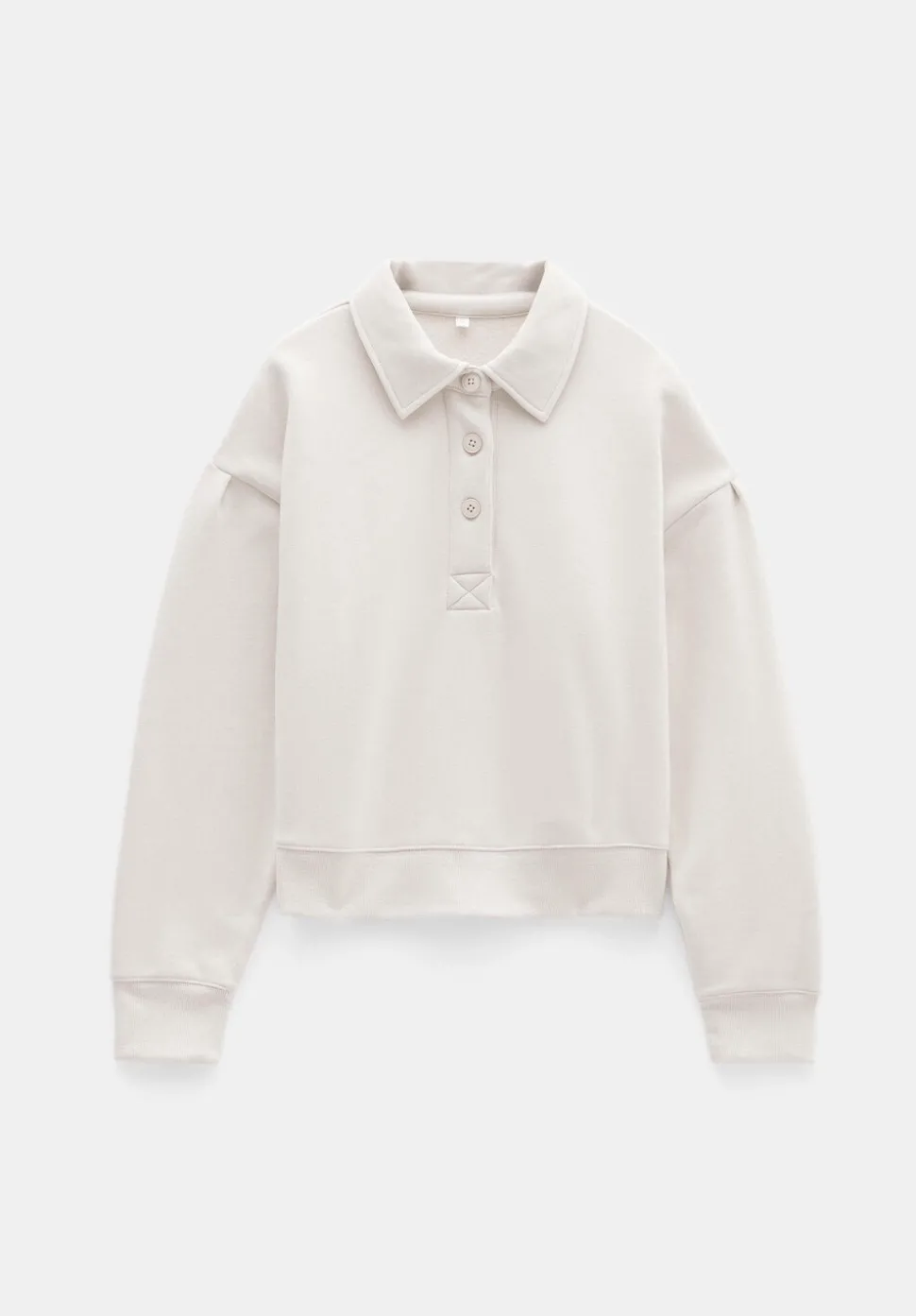 Cropped Polo Sweatshirt