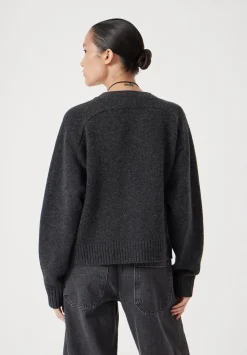 Daisy Merino Wool V Neck Cardigan